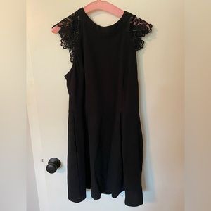 ⭐️ Black Lace Trim Dress LBD